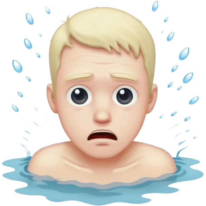 man drowning emoji