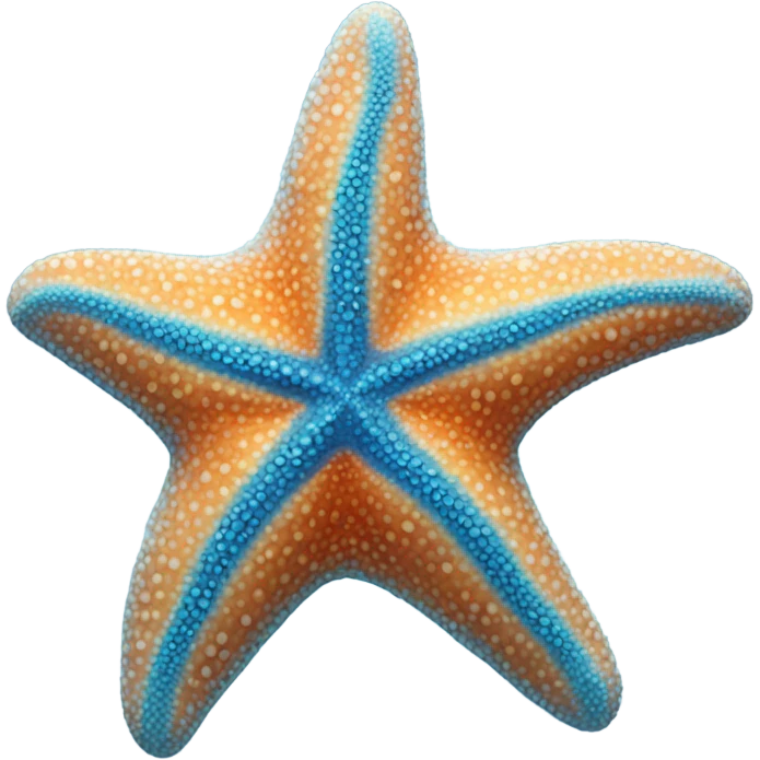 Blue starfish emoji