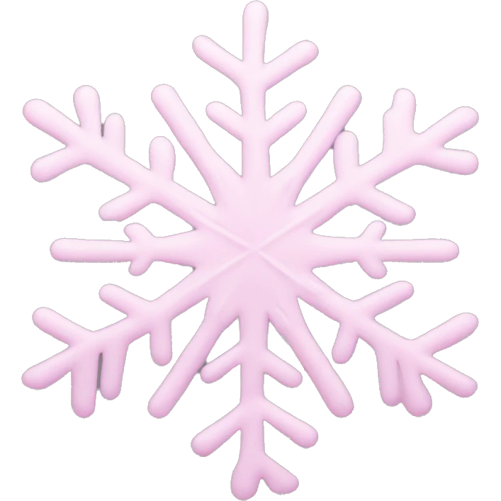 pastel pink snowflake  emoji