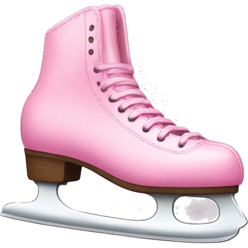 Ice skates pink emoji