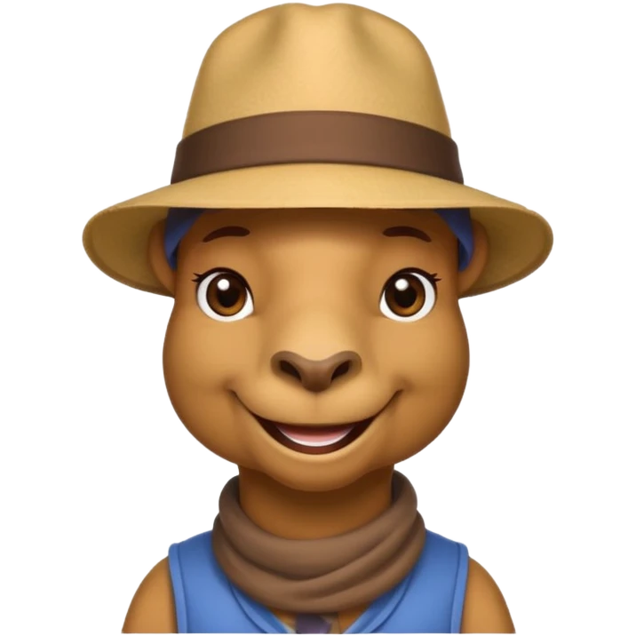 camel with hat emoji