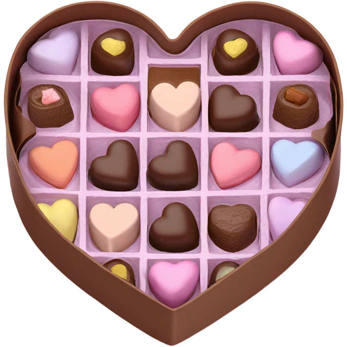 heart chocolate box pink pastel emoji