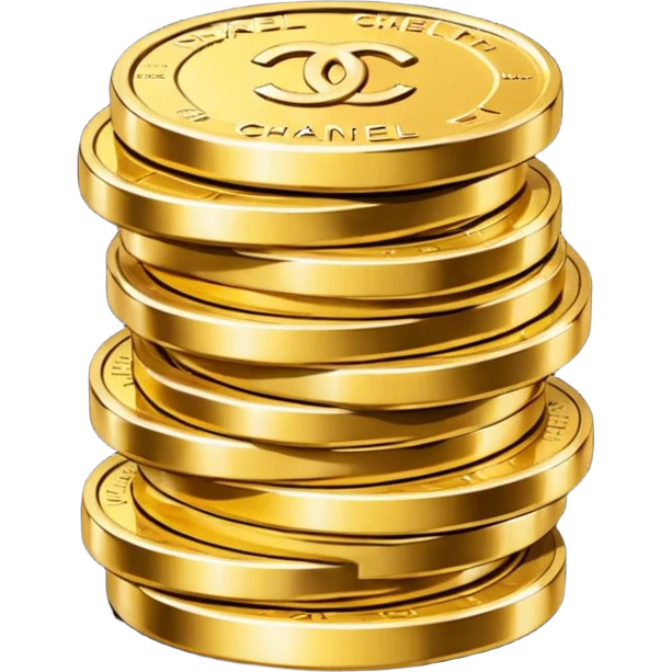 chanel coins stack emoji