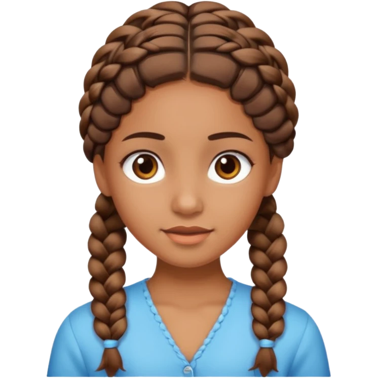 braided hair girl emoji