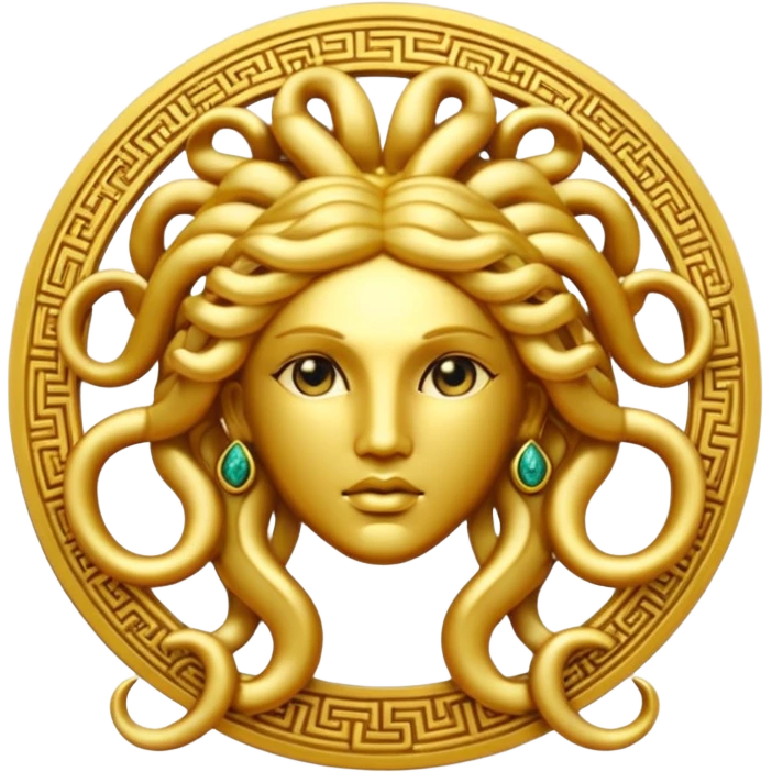 Medusa Versace logo emoji