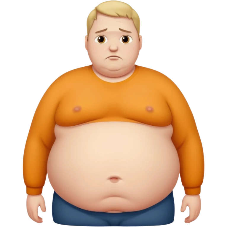 Male bloated belly emoji