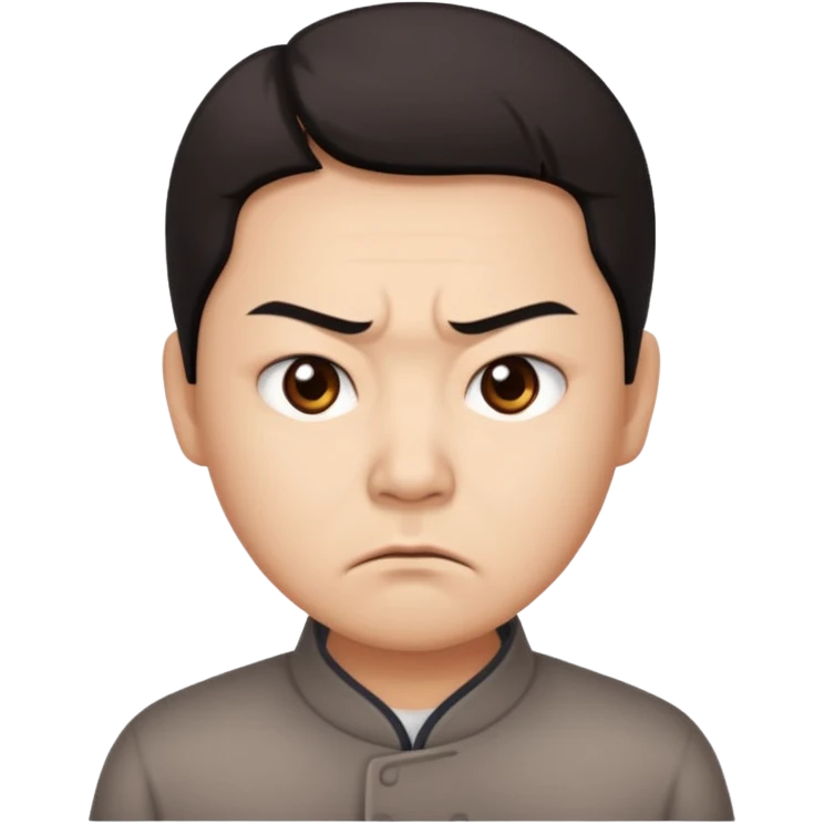 The disgruntled Chinese emoji