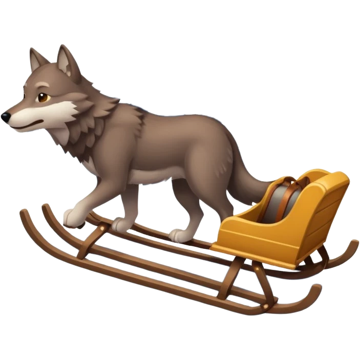 wolf sled emoji