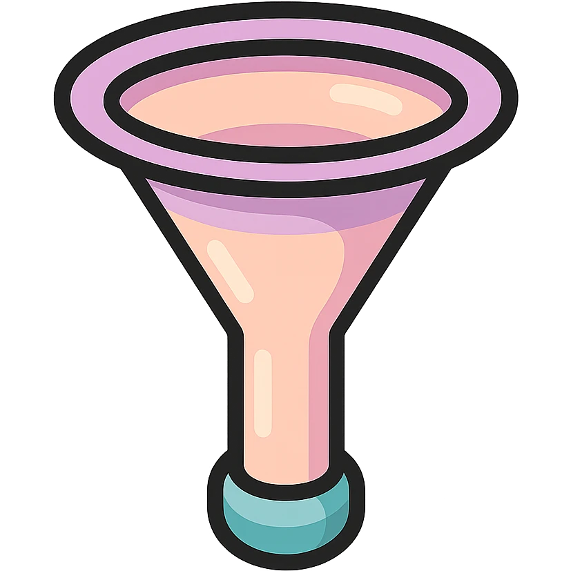 Пинард, крупный план раструба, icon-color-outlined стиль, детализированные тени и блики, тонкие чистые контуры, мягкие округлые формы, пастельная палитра #98B5BC, #B5B3C1, #C9A3C9, #E4C0CA, #F7DCD1, #F7C0AA, современное японское поп-арт и эстетика стикеров, мягкое освещение, прозрачный фон emoji