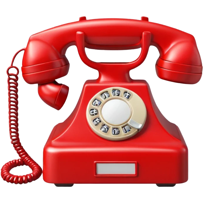 red telephone front view emoji