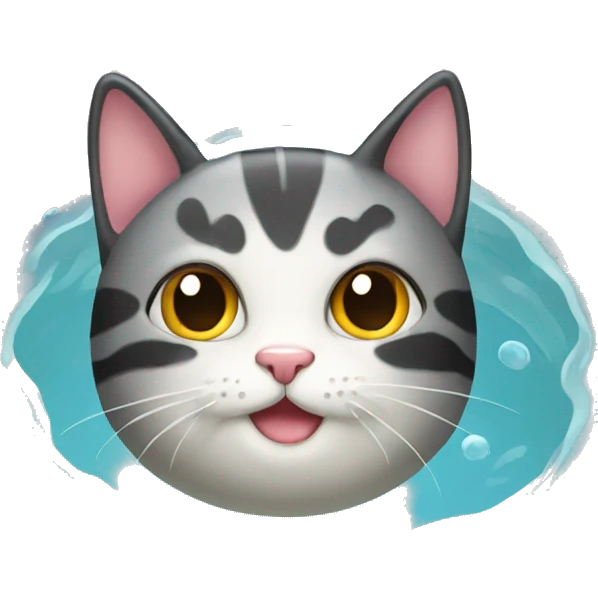 Swimming cat emoji
