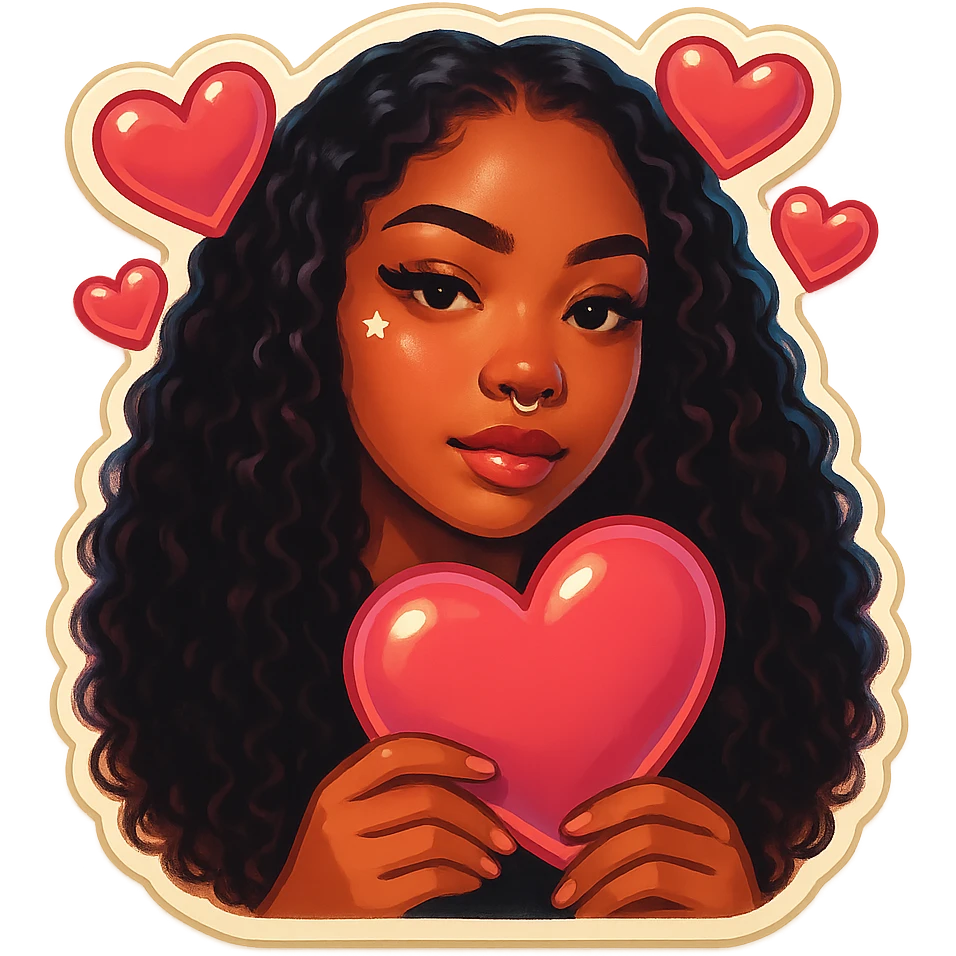 in love hearts
holding a pink heart  emoji