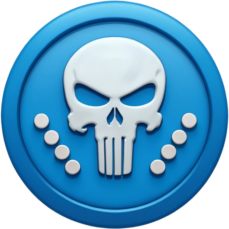 Ecstasy Pill Blue Punisher emoji