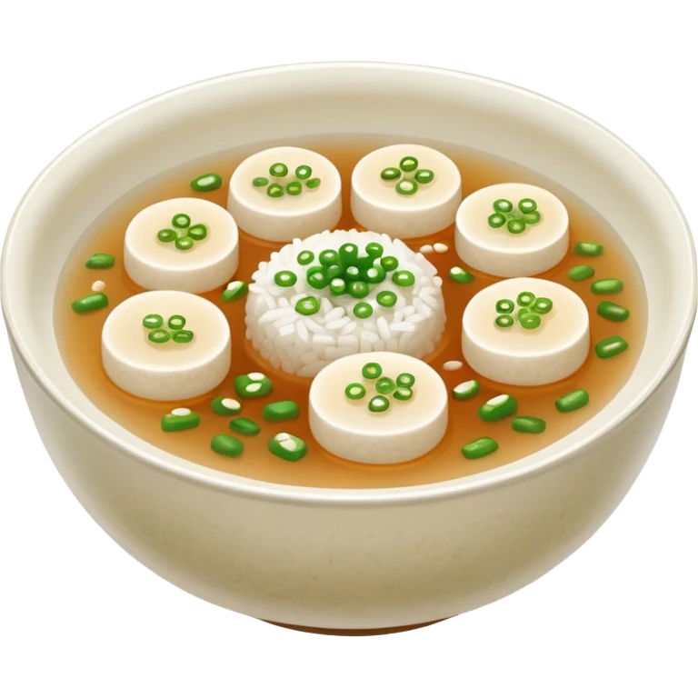 Make an emoji of tteokguk, a traditional Korean food. emoji