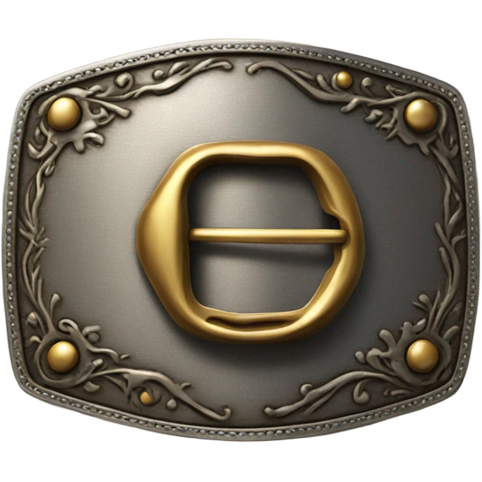 Western belt buckle emoji