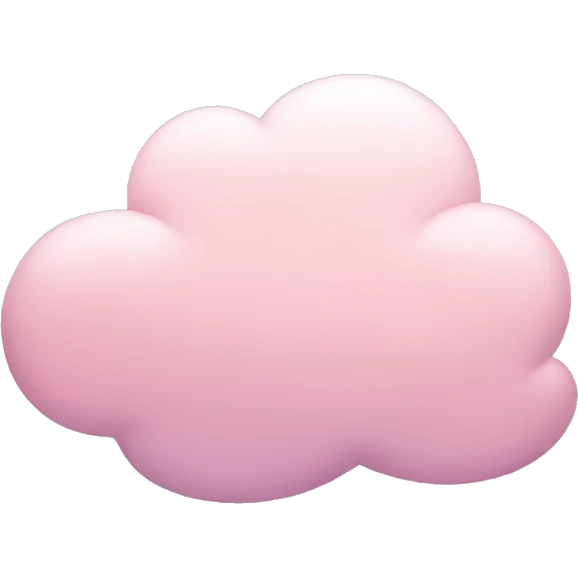 pastel pink cloud emoji