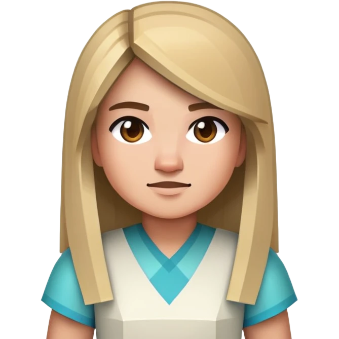 Victoria plays minecraft emoji