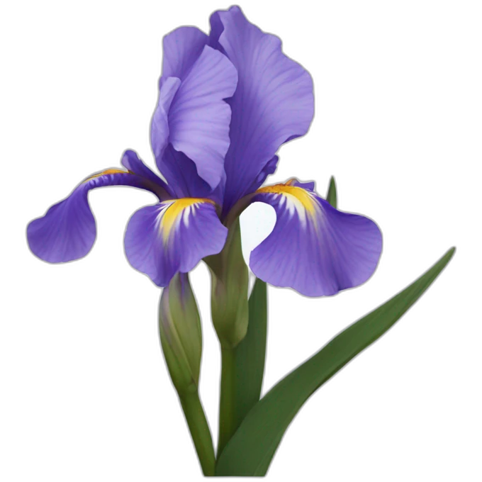 Iris flower on Olympus emoji