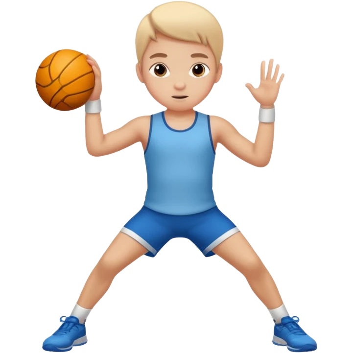 Kid doing the 6-7 move emoji