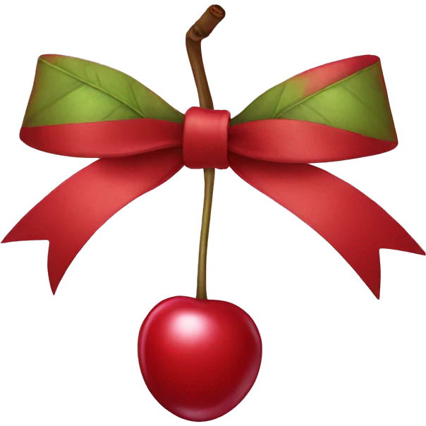 Cherry bow emoji