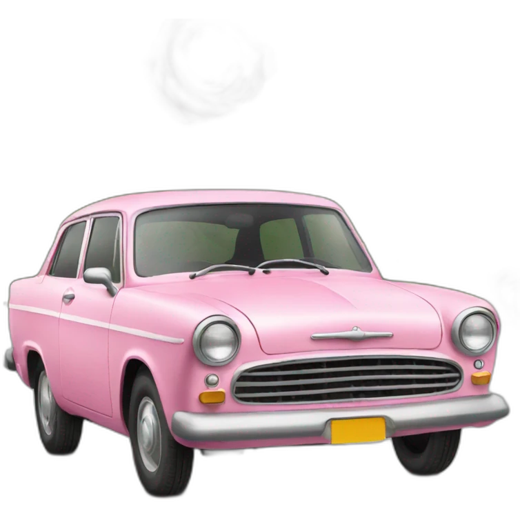 Voiture rose emoji