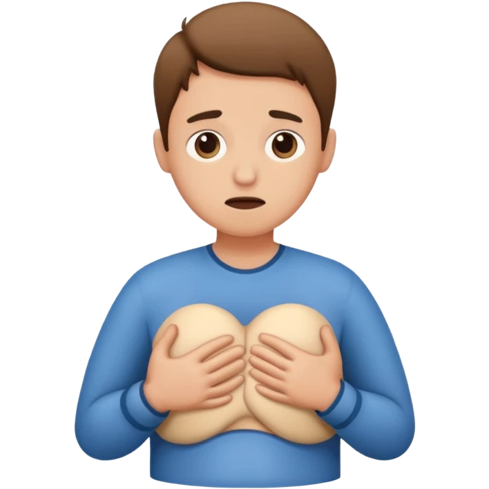a person with stomach ache emoji