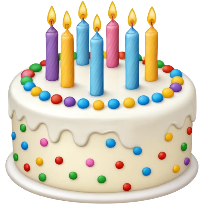 1 layer birthday cake emoji