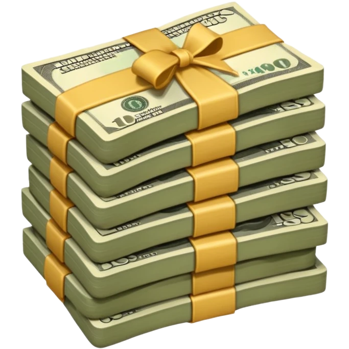 Cream and Dark Brown Money emoji