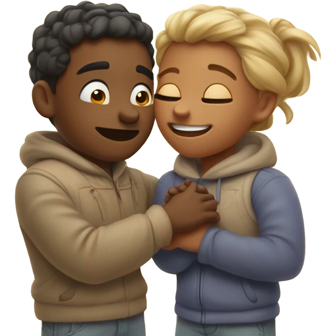 hugs and kisses emoji