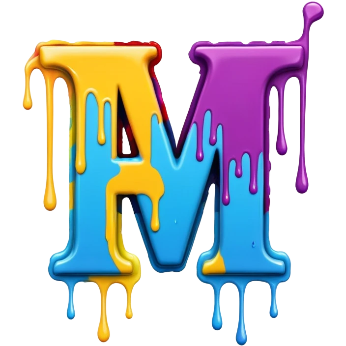 Graffiti the letter W with drippy paint  emoji