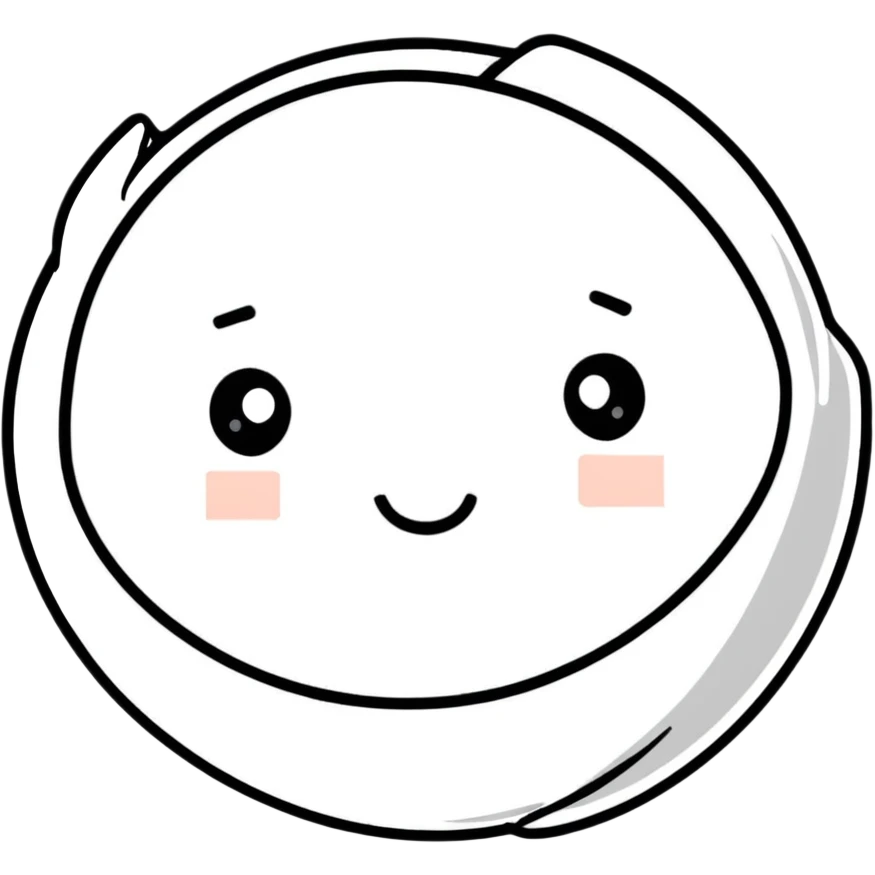 buffering symbol with a face in the center emoji