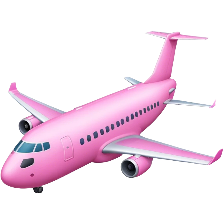 Airplane pink emoji