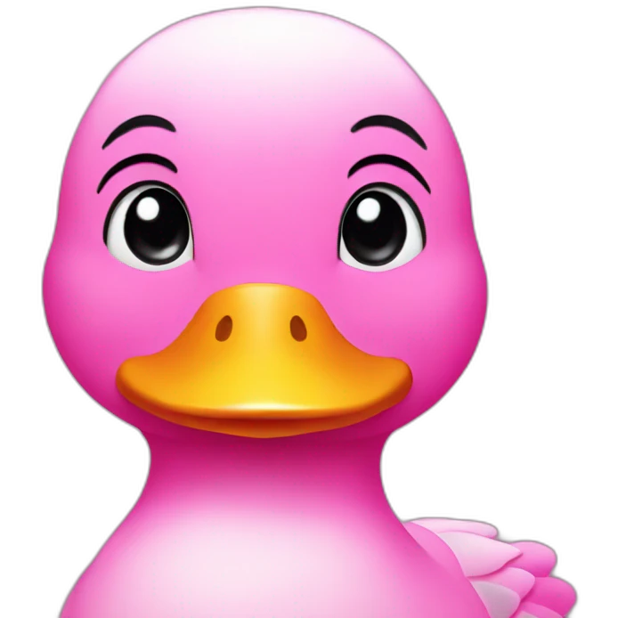 Pink duck emoji