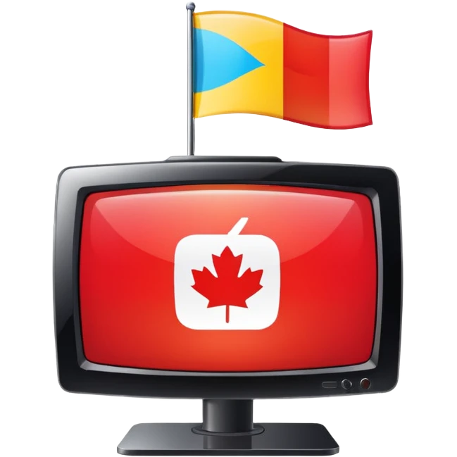 flag with TV in it emoji