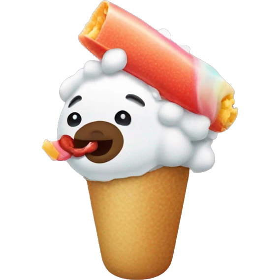 drake eating a popcicle emoji