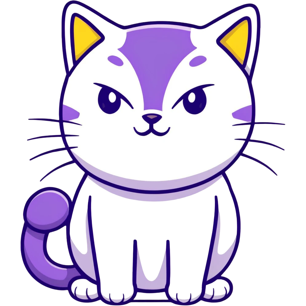 purple cat emoji