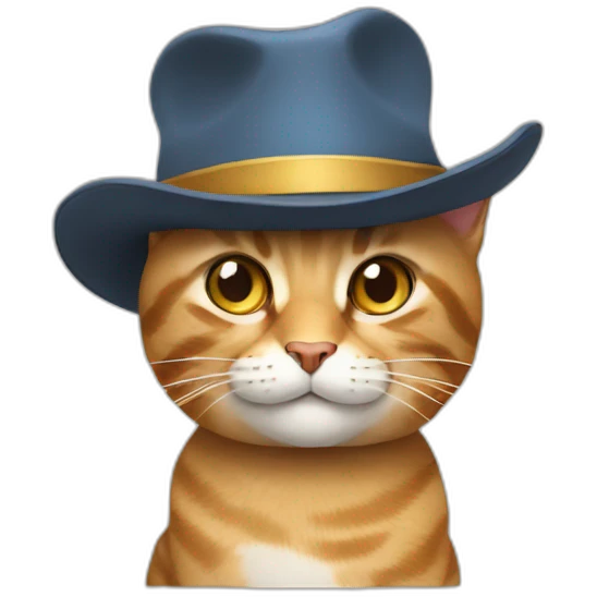 cat with a hat emoji