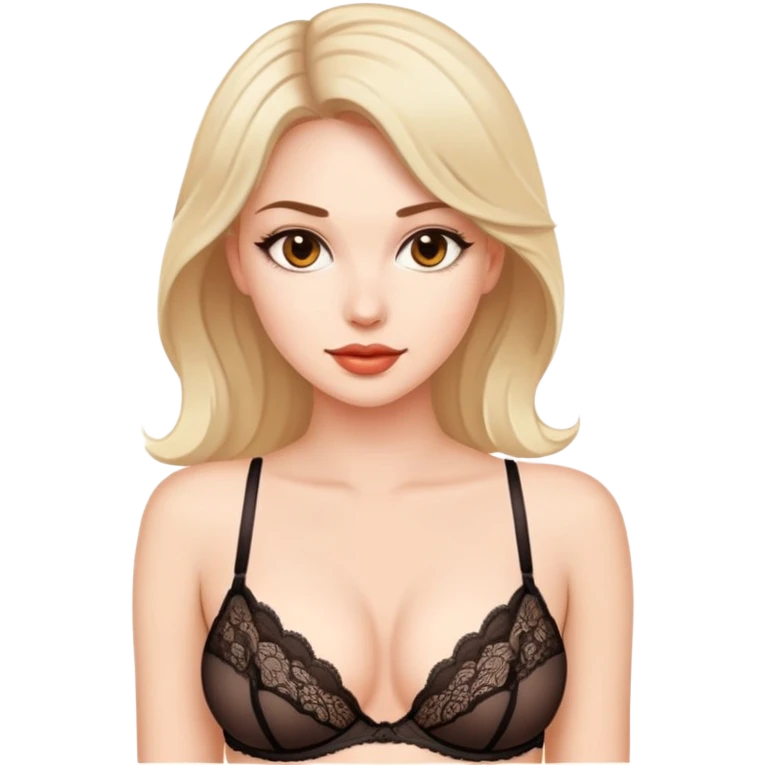 Hot woman in lingerie emoji