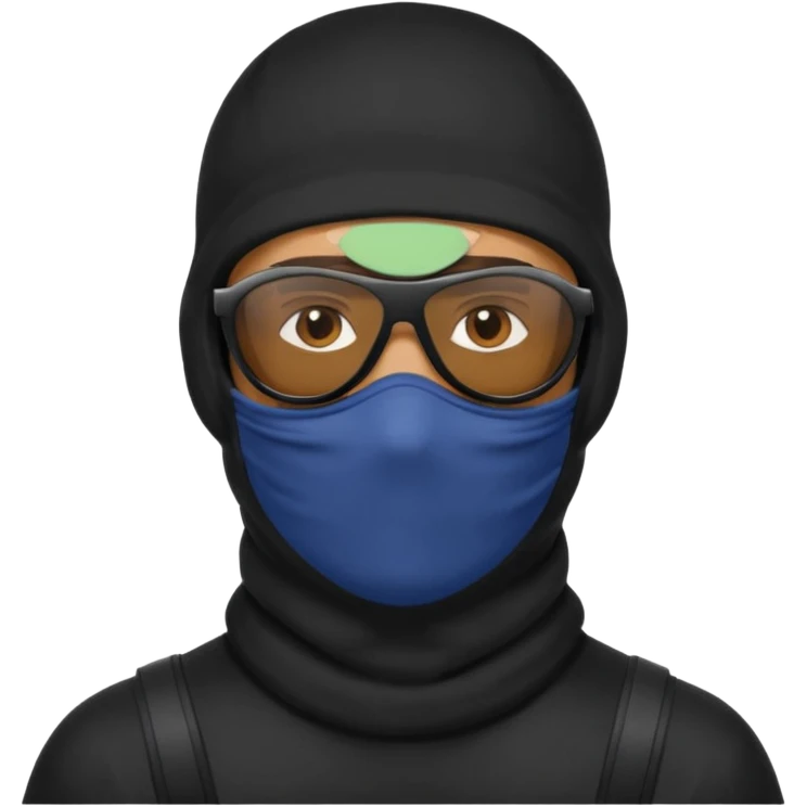 man in balaclava and sunglasses emoji
