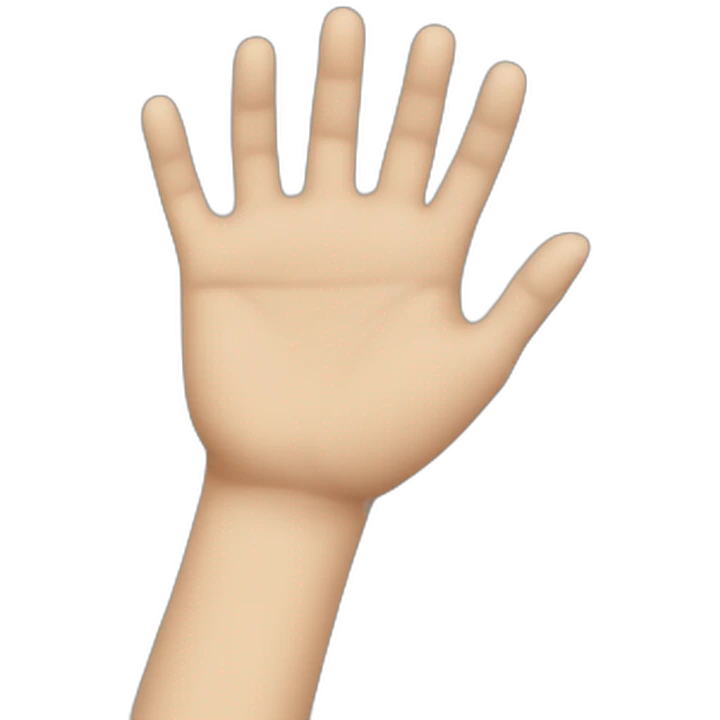 hand in face emoji
