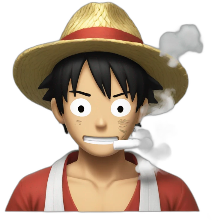 Luffy smoke  emoji