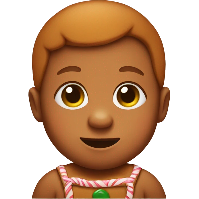 baby gingerbread man emoji