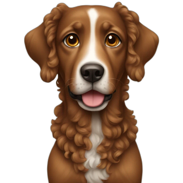 dog-curly-brown emoji
