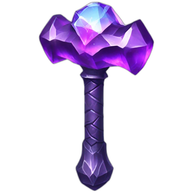 Fantasy vivid crystal hammer  emoji