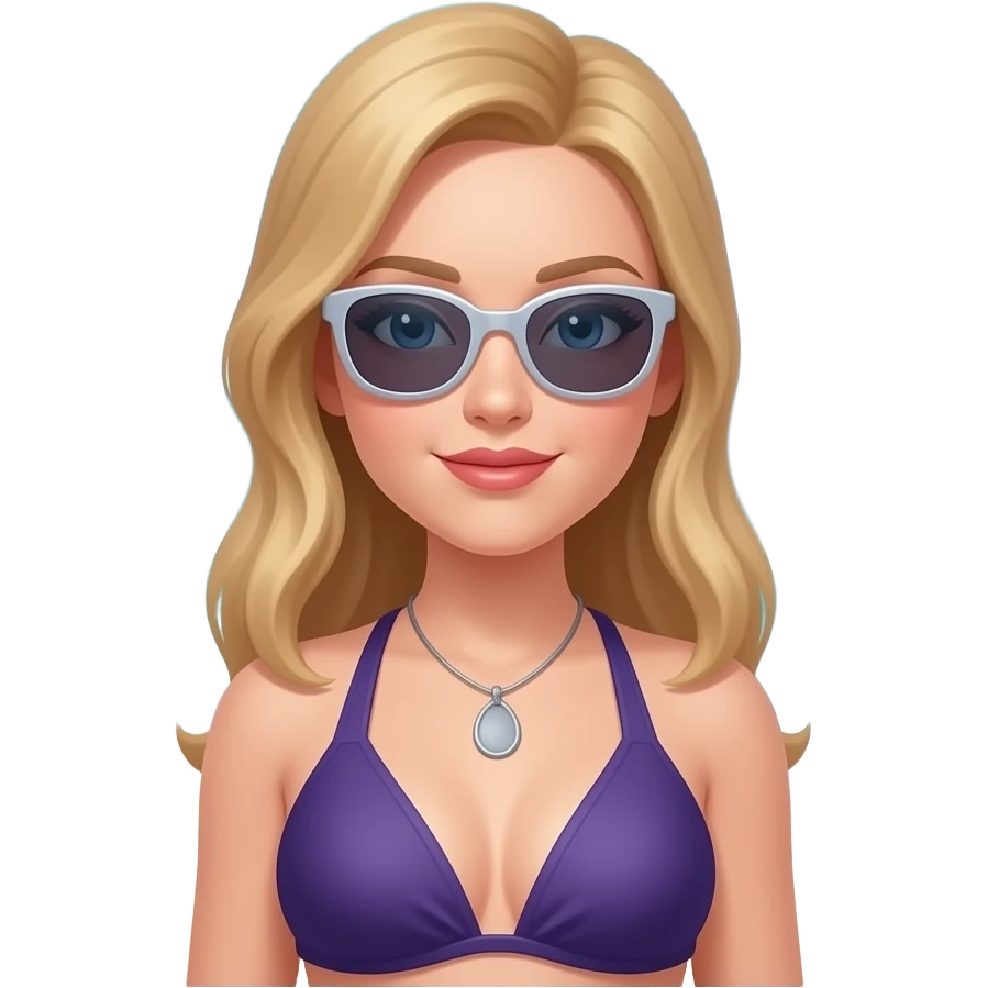 Exhibitionniste at the beach emoji