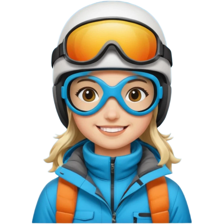 Girl snowboarder emoji