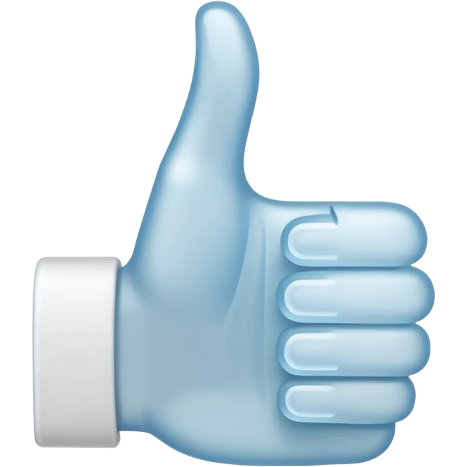 white thumbs up emoji