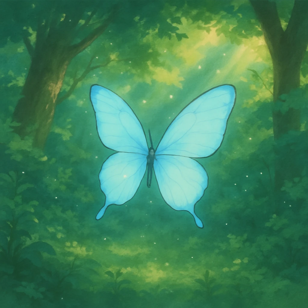 sky blue butterfly emoji