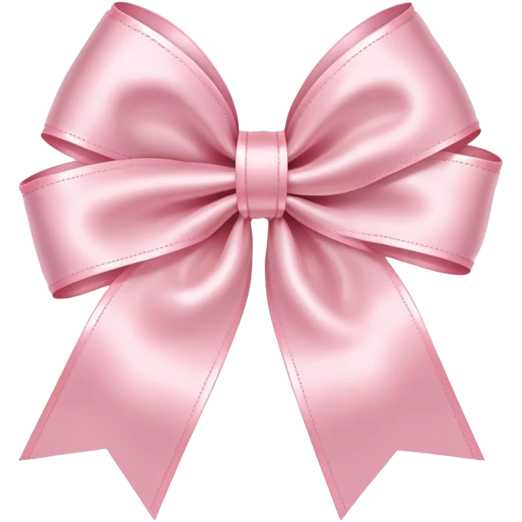 light pink bow on light pink bow emoji