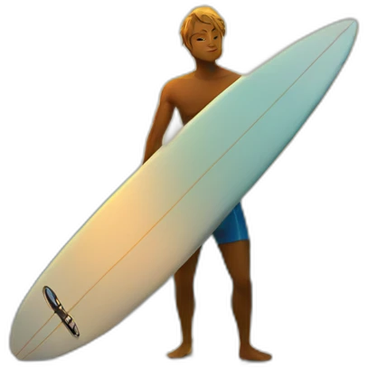 surfer in beach at sunset emoji